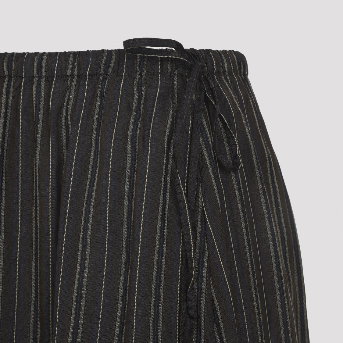 Dries Van Noten Brown Cupro Sprity Skirt