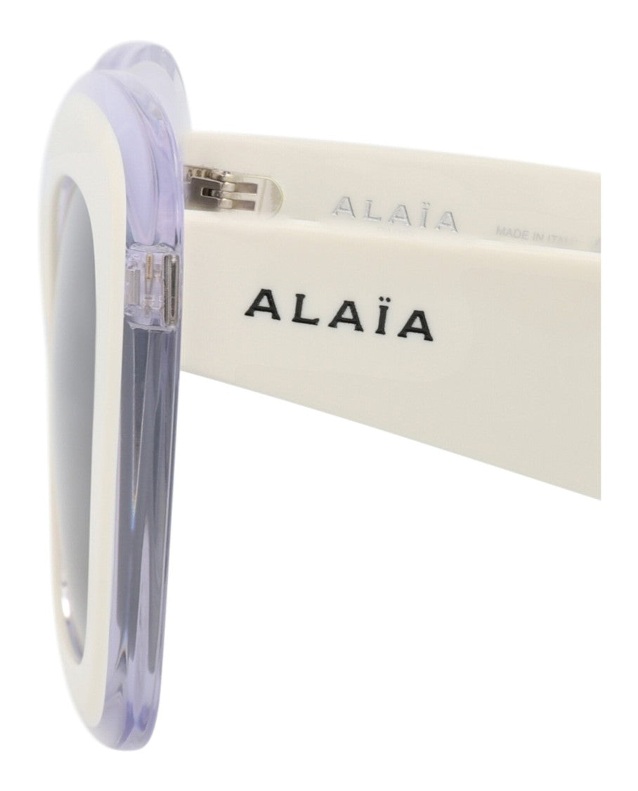 Alaïa Square-Frame Sunglasses With Layered Recycled Acetate Design