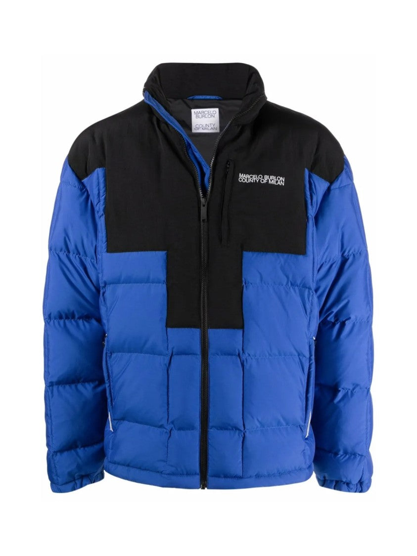 Marcelo Burlon Cross Block Logo Down Jacket