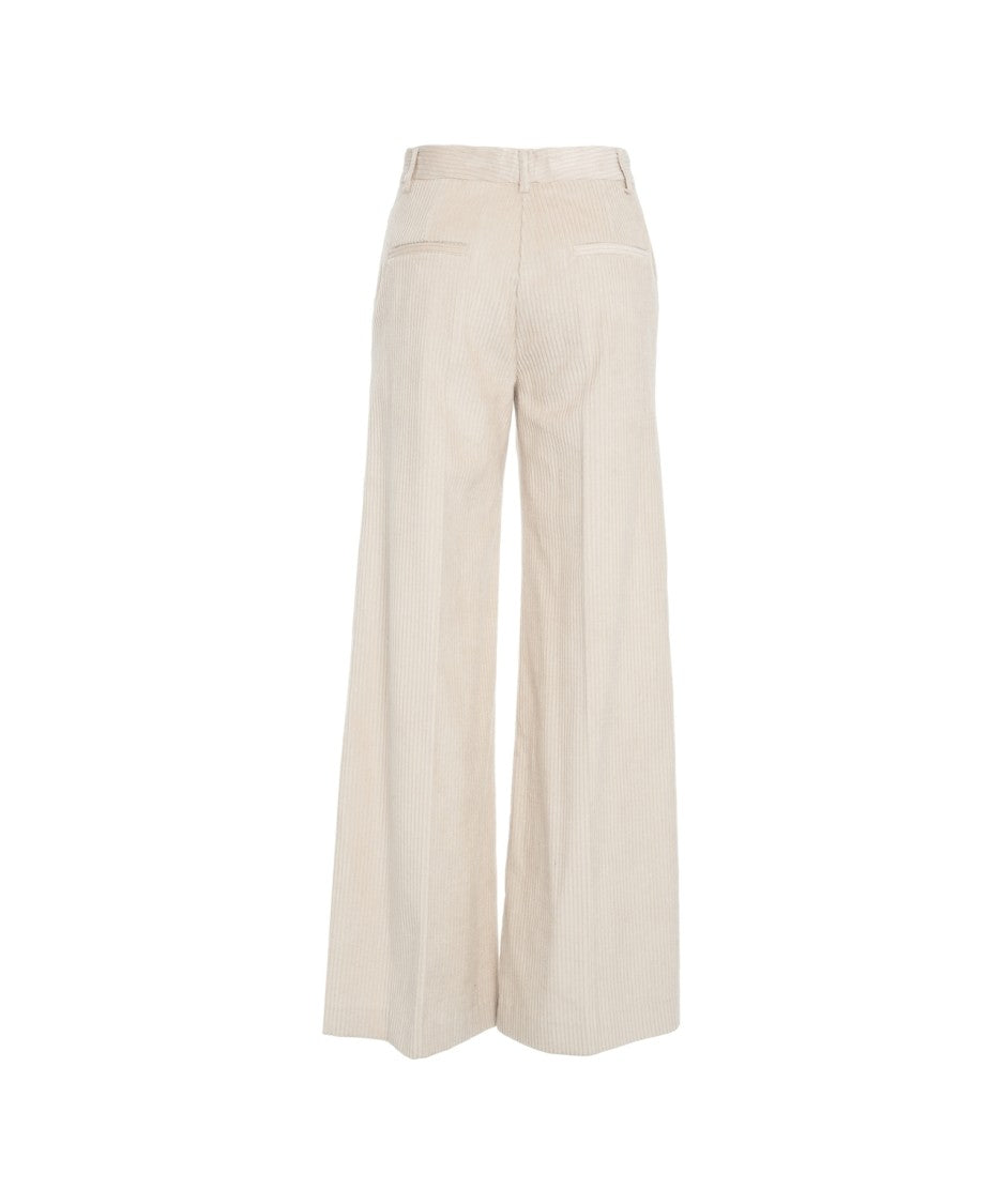 Ottod'ame High-Waisted Flared Trousers