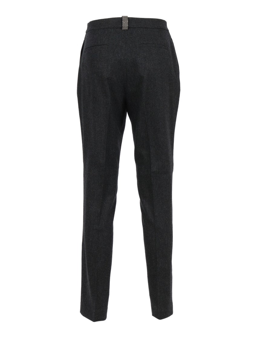 Fabiana Filippi High-Waisted Straight-Leg Trousers