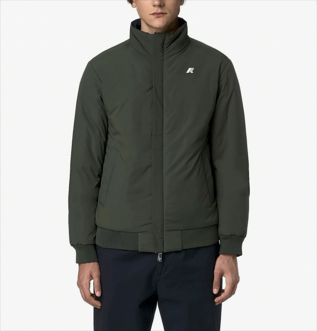 K-Way Reversible Waterproof Stretch Jacket With Wool Padding