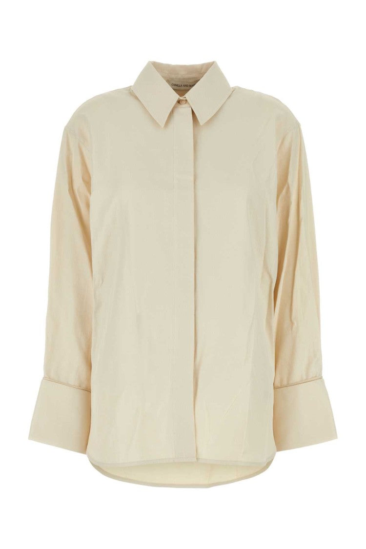 Camilla And Marc Sand Cotton And Polyester Cipher Oversize Shirt
