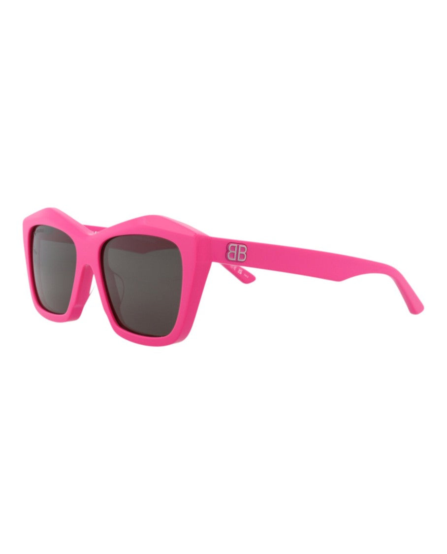 Balenciaga Square-Frame Acetate Sunglasses With Saddle Nose Bridge
