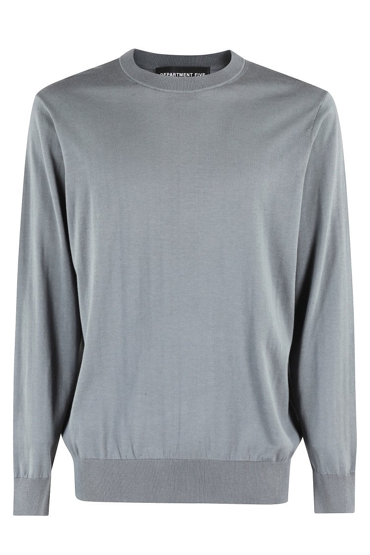 Department 5 Regular Fit Cotton-Silk Blend Crew Neck Sweater