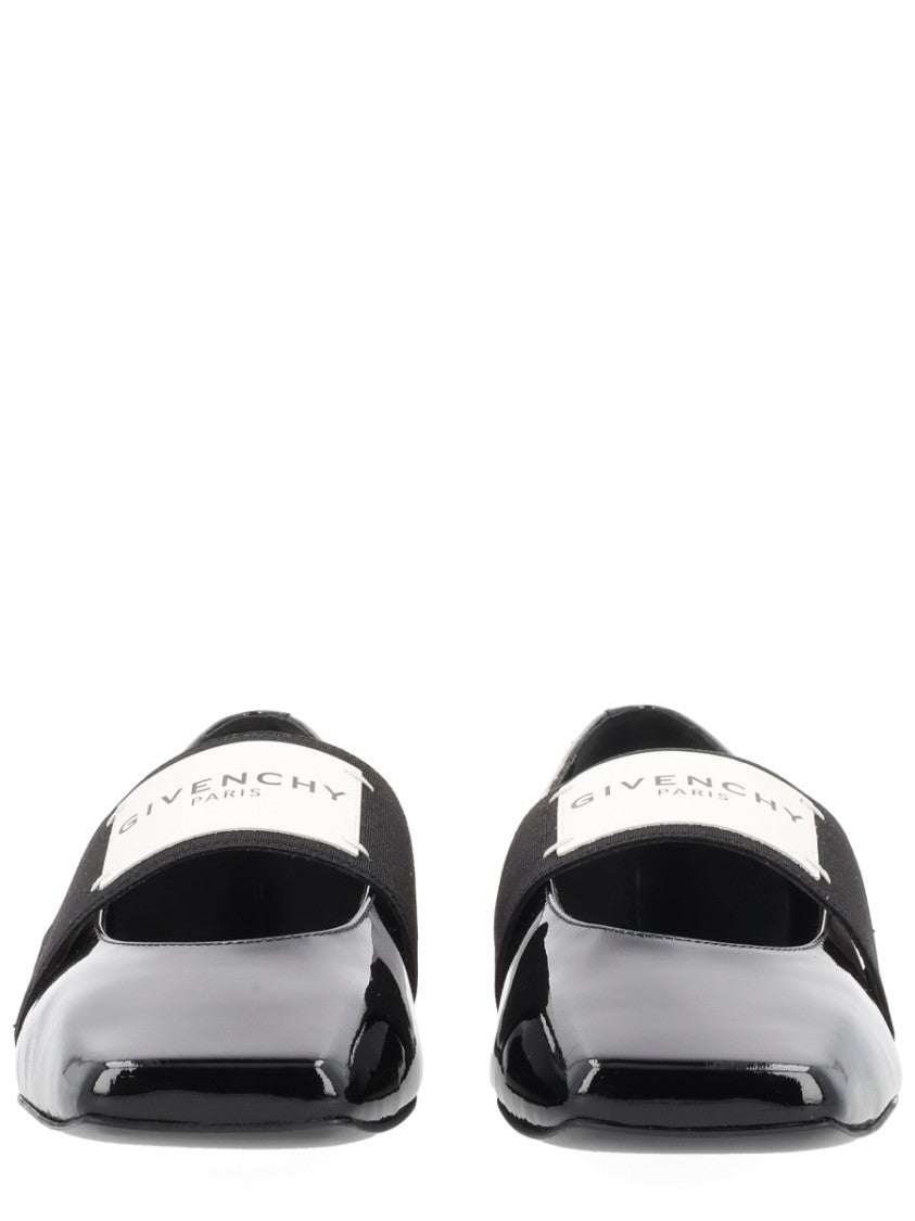 Givenchy Black Pointed-Toe Ballerina Flats