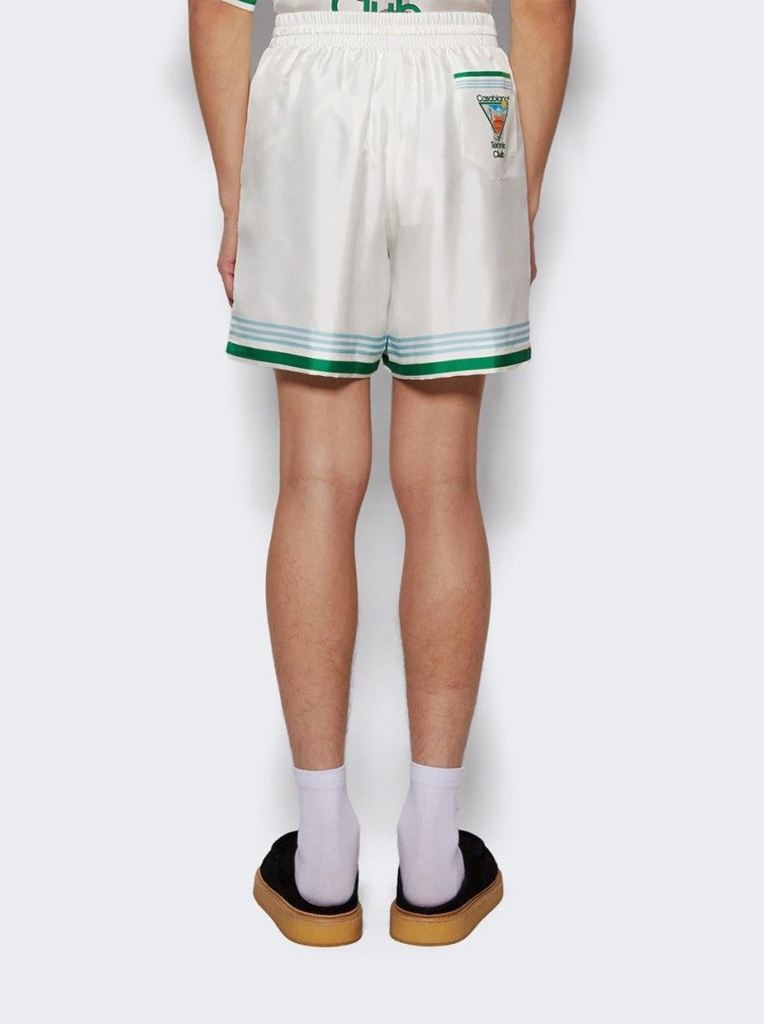 Casablanca Metaphysical Tennis Icon Shorts White