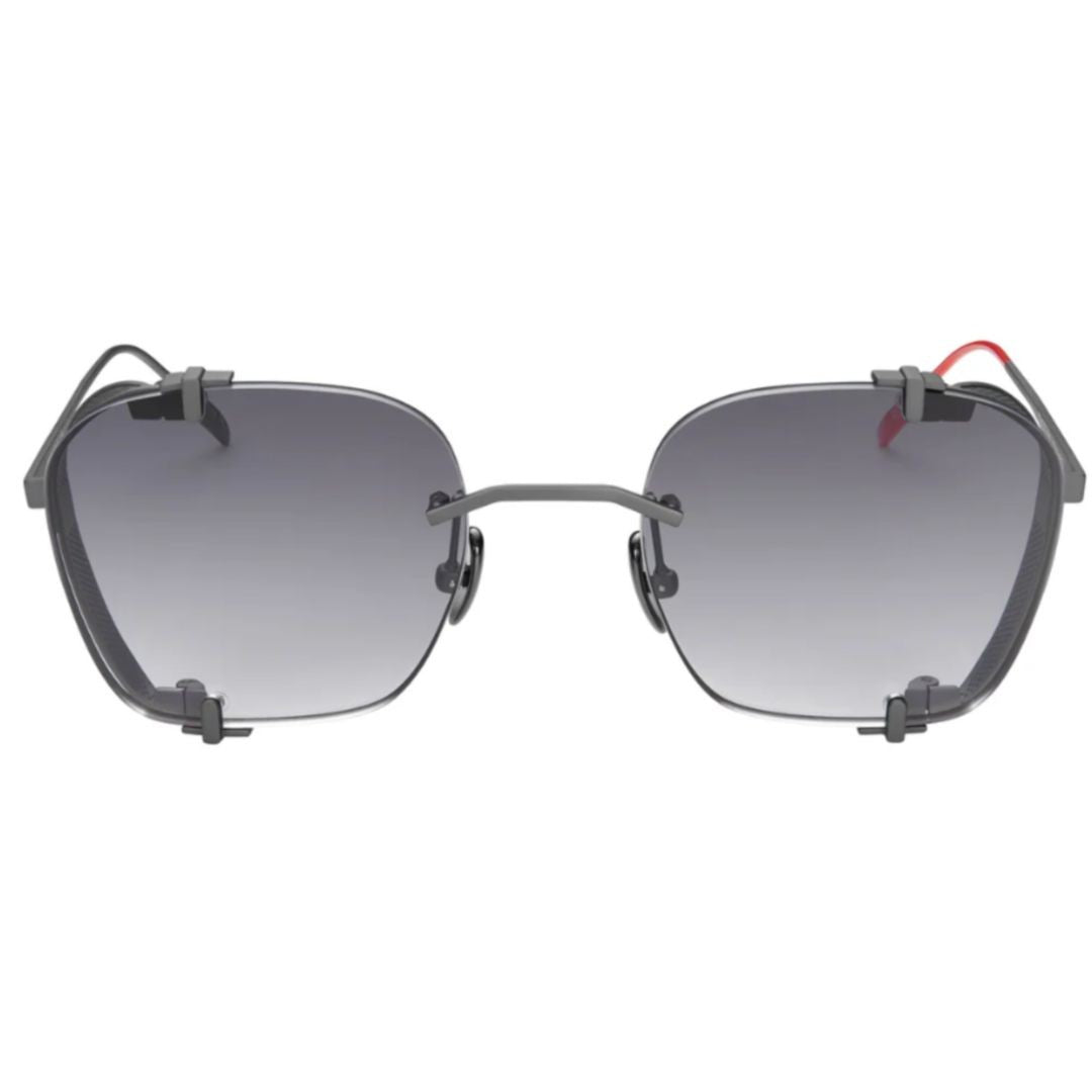 Vysen Bei Be-1 Geometric Titanium Sunglasses With Gradient Lenses