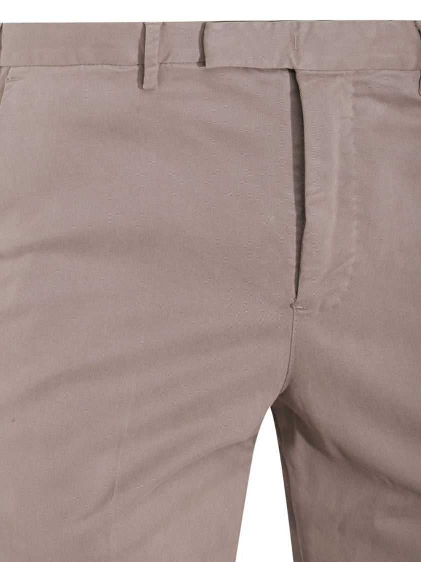 Pt Torino Tailored Gray Trousers With Refined Fit