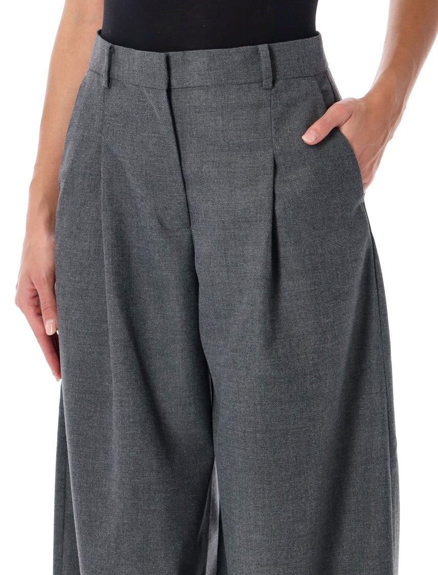By Malene Birger Povilanna High Waist Wide-Leg Pleated Tailored Pants