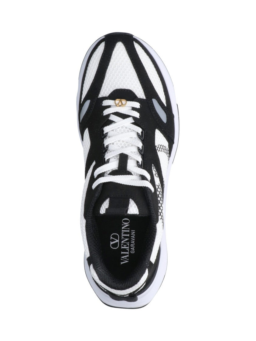 Valentino Garavani Dynamic Pattern Sneakers With Sculpted Sole