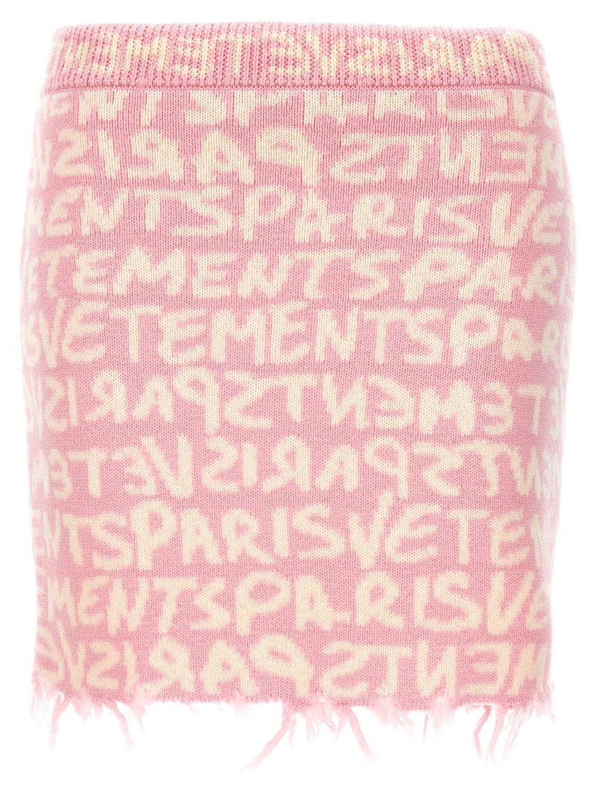 Vetements 'Graffiti Monogram' Skirt