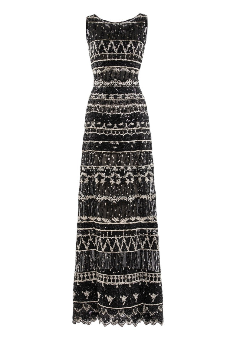 Saiid Kobeisy Embroidered Long Dress