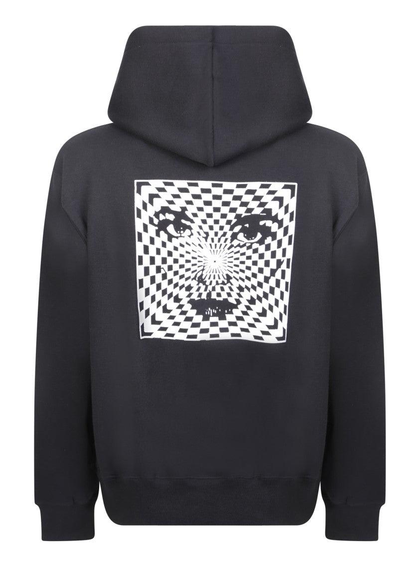 The Salvages Black Cotton Hooded Sweatshirt
