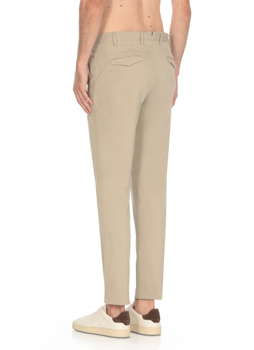 Pt Torino Beige Pt Torino Cotton Trousers