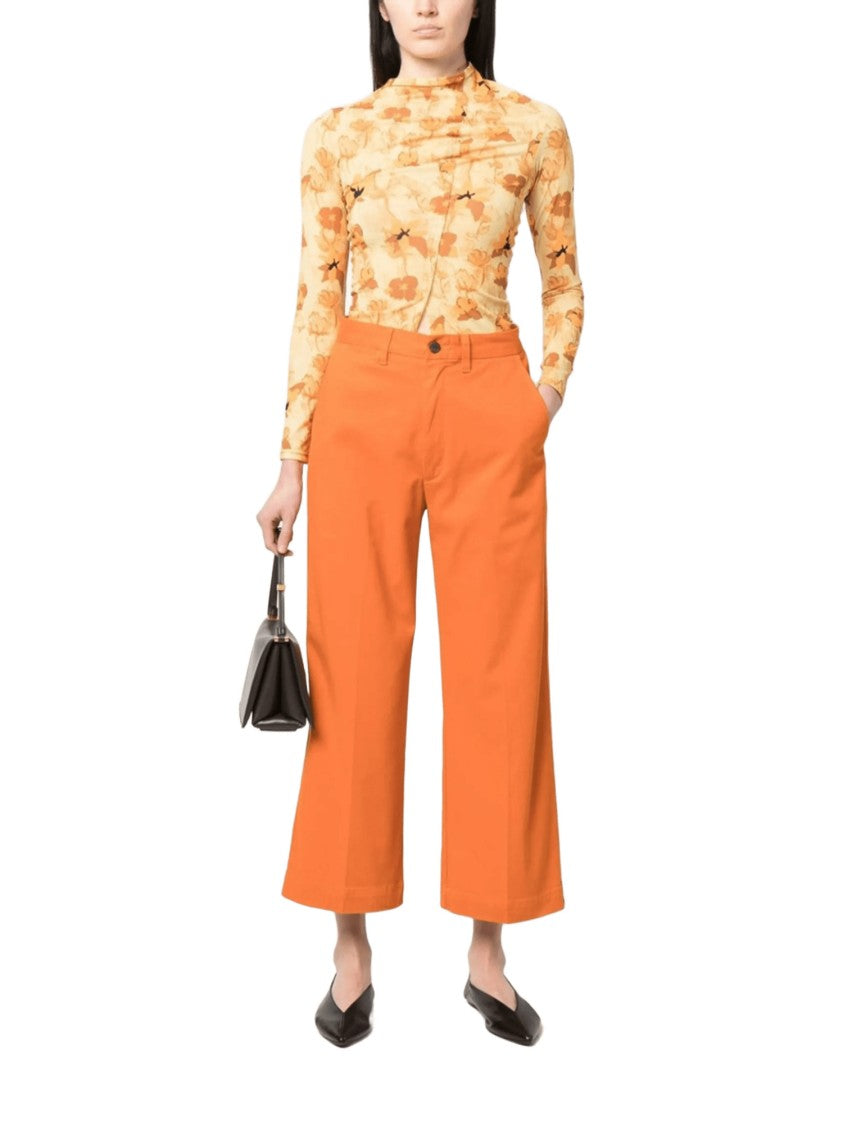 Polo Ralph Lauren Wide Leg Orange Trousers