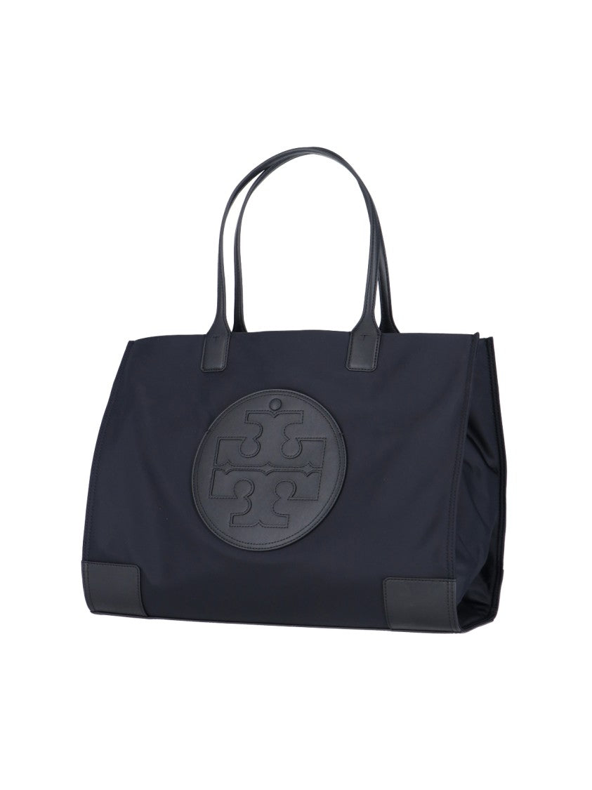 Tory Burch "Ella" Large Tote Bag – Navy