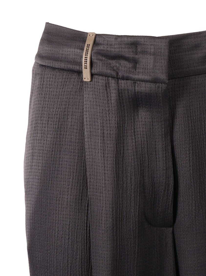 Peserico Woman Trousers Pleated Straight-Leg Pants