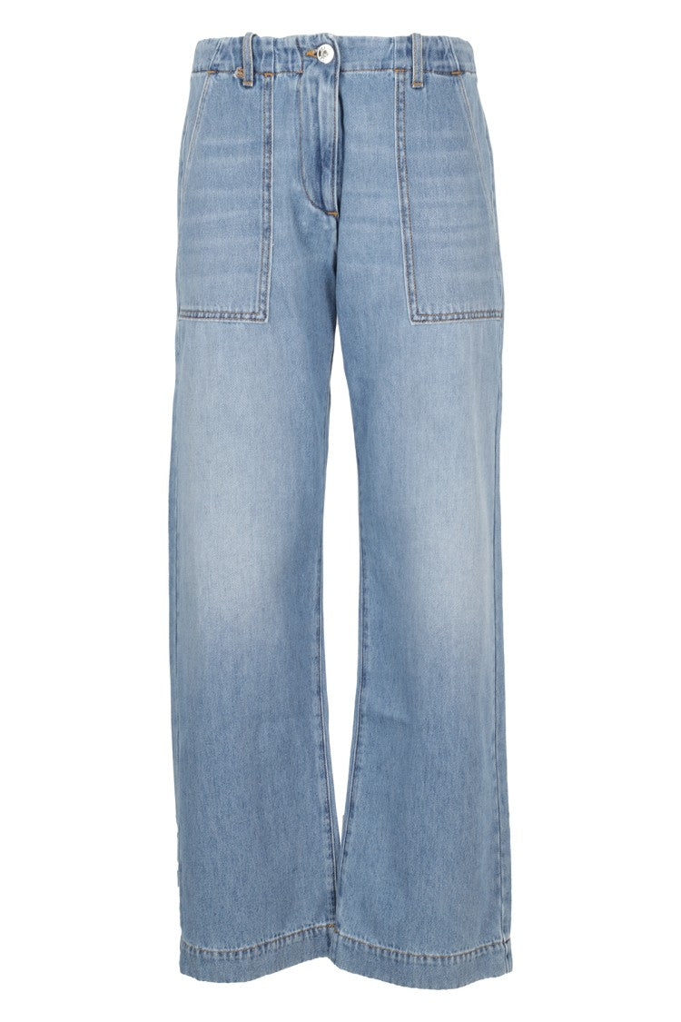Jacob Cohen Fatigue Fit Lily Wide-Leg Cropped Jeans