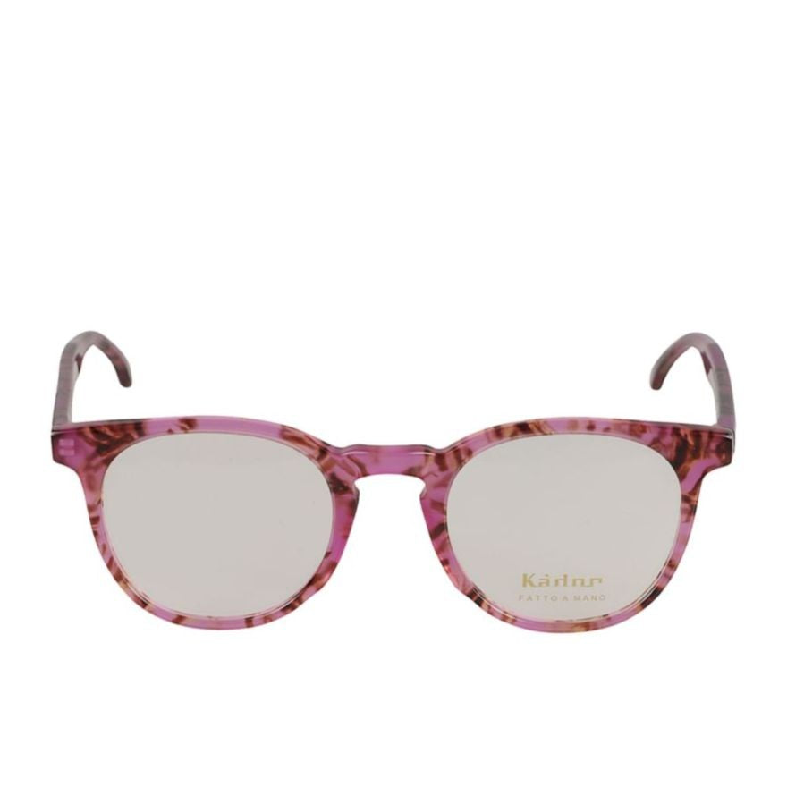 Kador Kuba Translucent Pink And Brown Tortoiseshell Eyeglasses