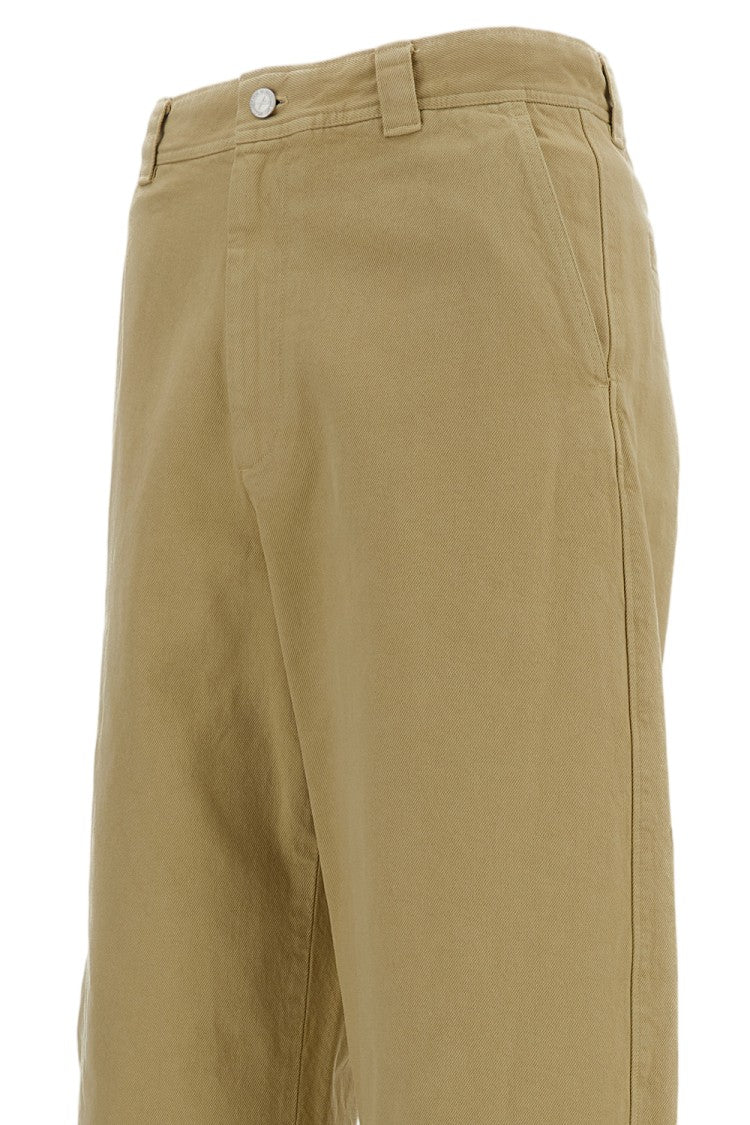 A.P.C. Beige Cotton Chino Trousers With Custom Button Detail