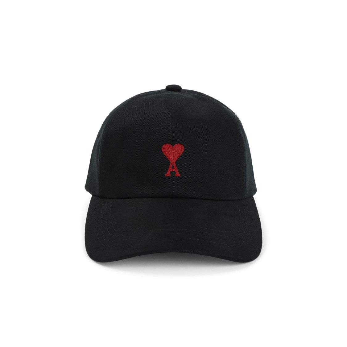 Ami Paris Embroidered Heart Logo Cotton Cap
