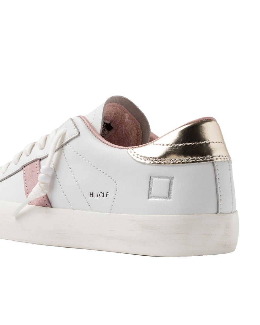 D.A.T.E Hill Low-Calf Sneakers In White Platinum