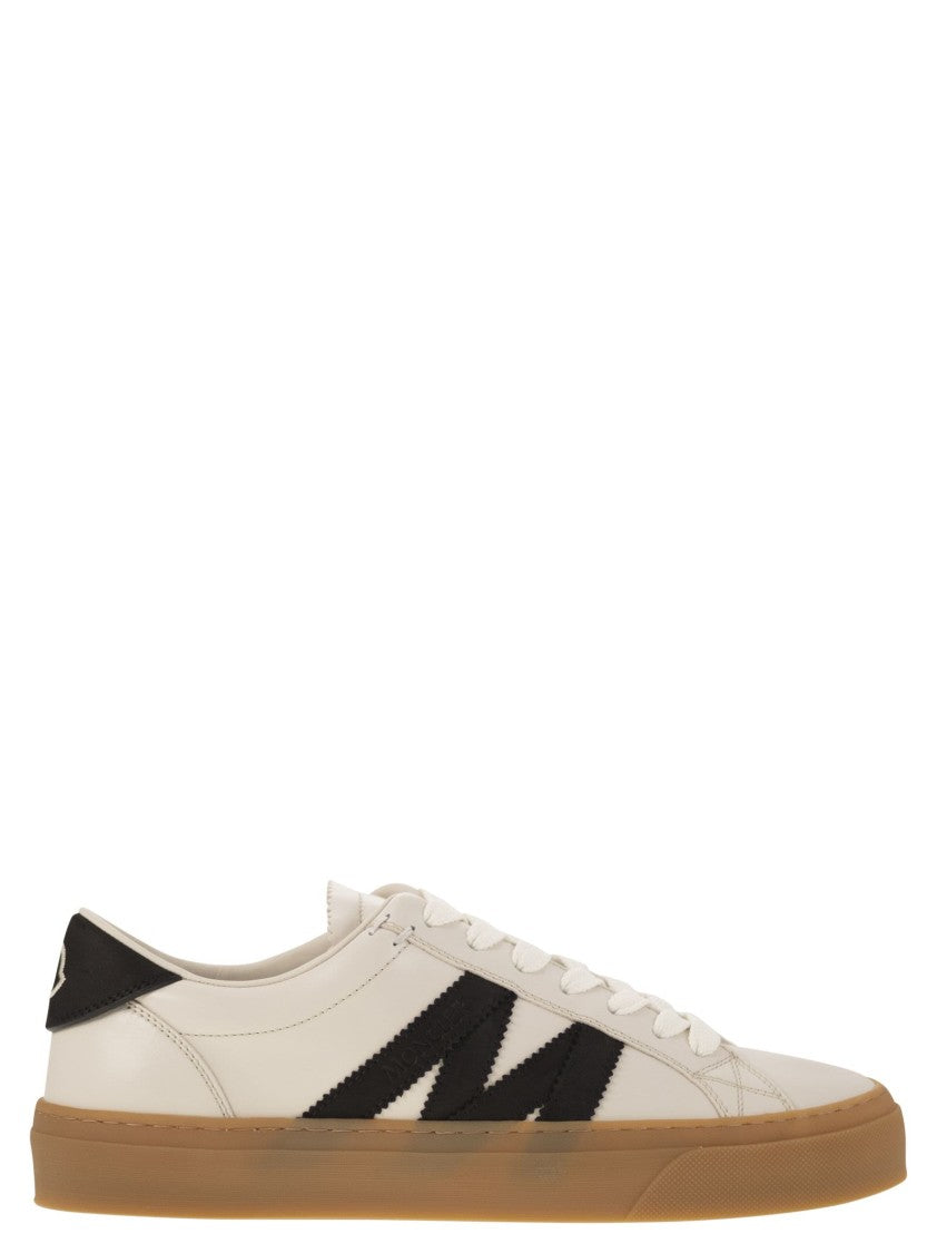 Moncler Monaco2 - Leather And Nubuck Sneakers.