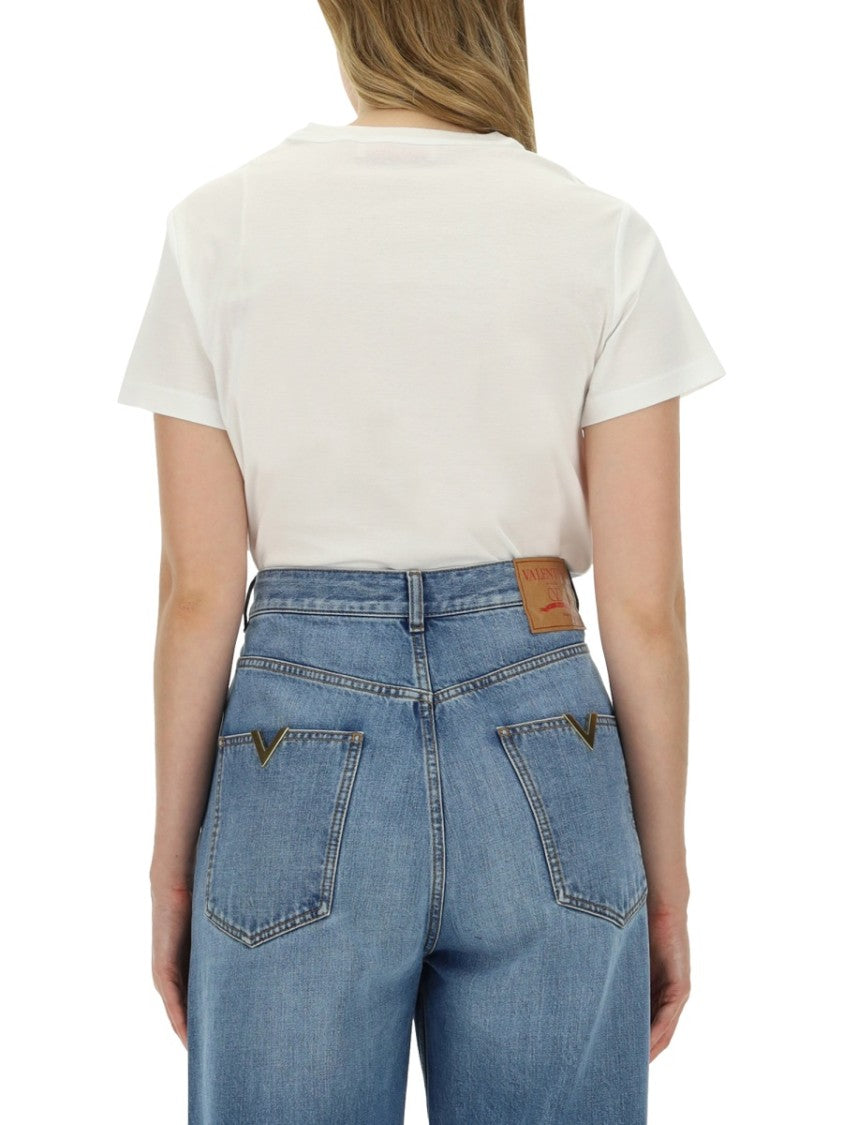 Valentino Relaxed-Fit Jersey T-Shirt With Subtle Logo Detail