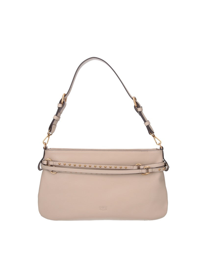 Pinko Beige Medium Belt Shoulder Bag
