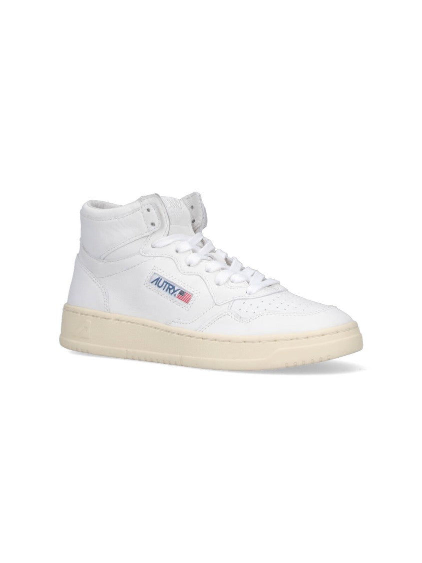 Autry "Medalist" High-Top Sneakers – White