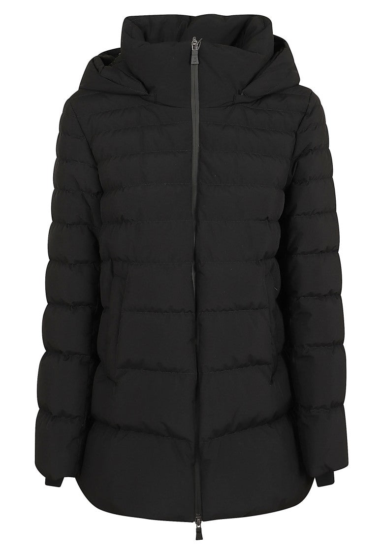 Herno A-Shape Down Jacket With Integrated Hood And Goose Down Padding