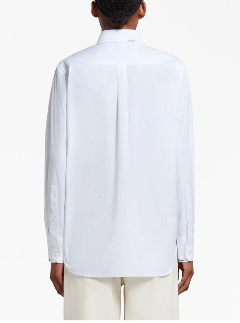 Marni Tailored White Cotton Shirt
