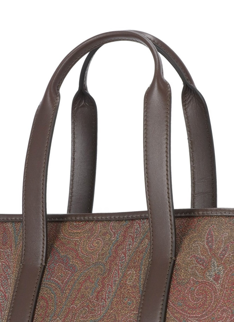Etro Medium Paisley Pattern Bag With Gold-Tone Hardware Accents