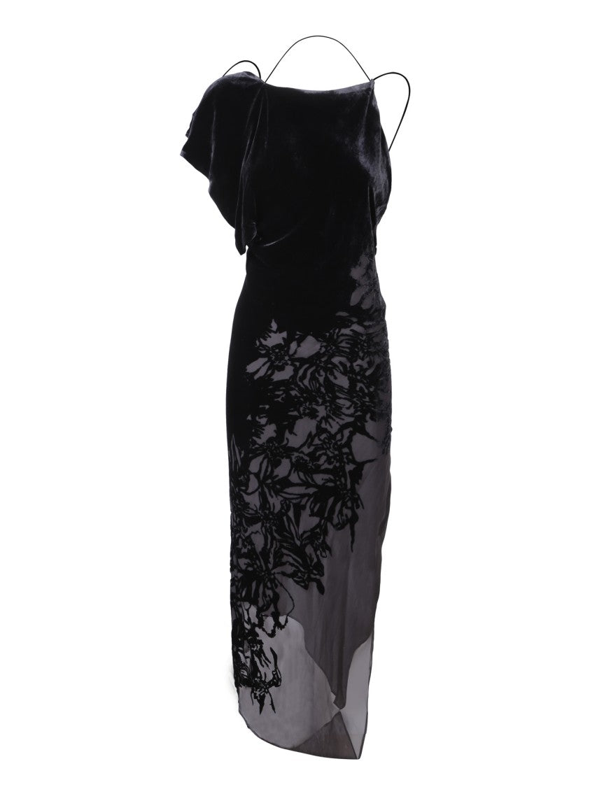 Rev Tailored Black Dress With Luxurious Viscose-Silk Blend