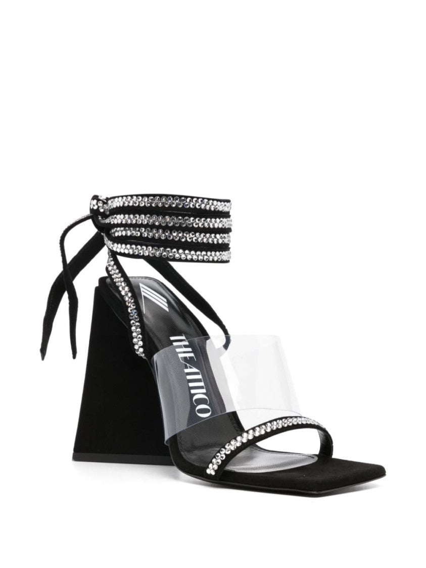 The Attico Isa 115Mm Embellished Leather Sandals