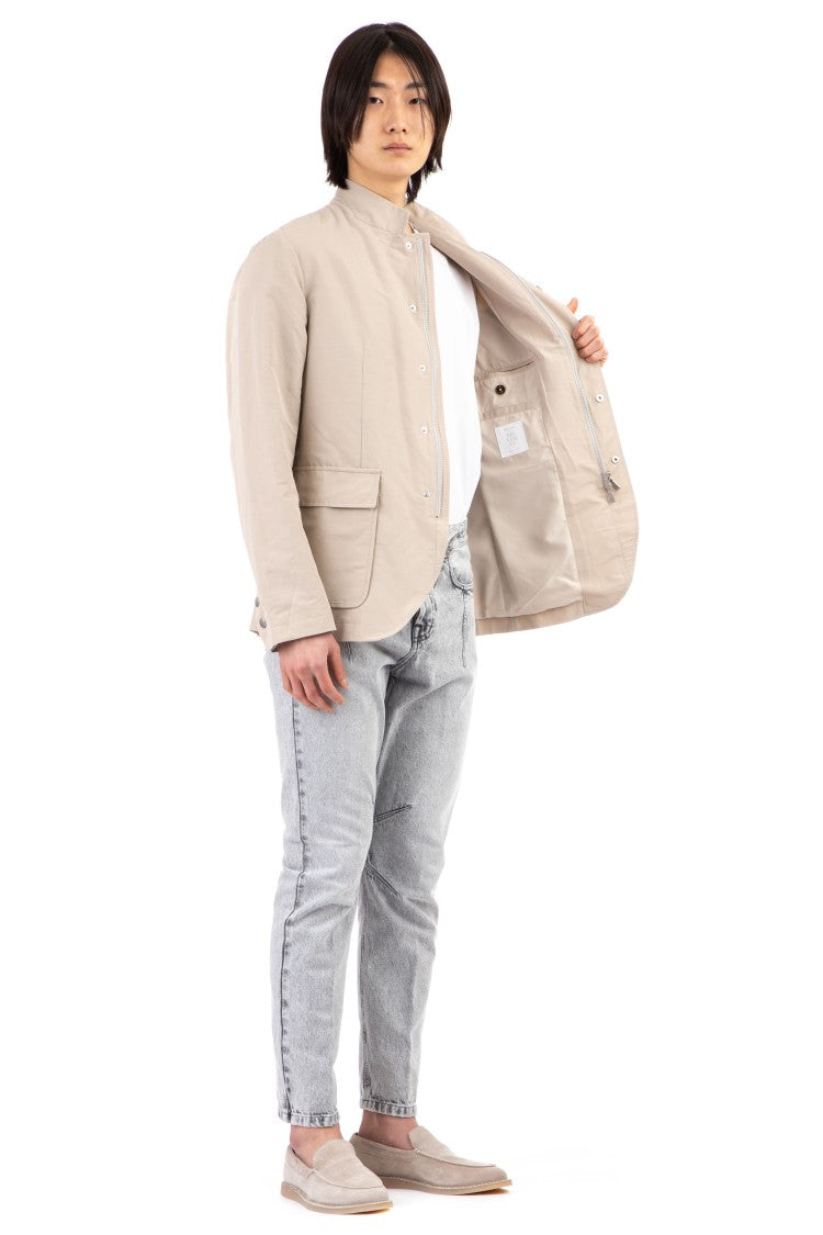 Eleventy Zegna Linen Snap Jacket