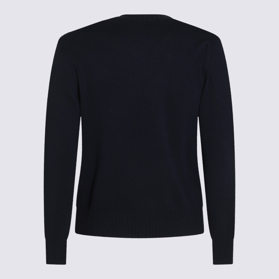 Valentino Crew Neck Knitwear With Cursive Logo Detail