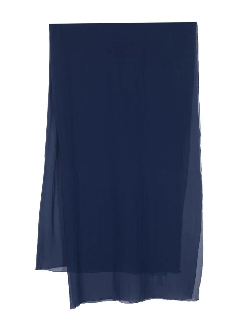 Alberta Ferretti Flowing Neutral Refined Sheen Foulard Scarf