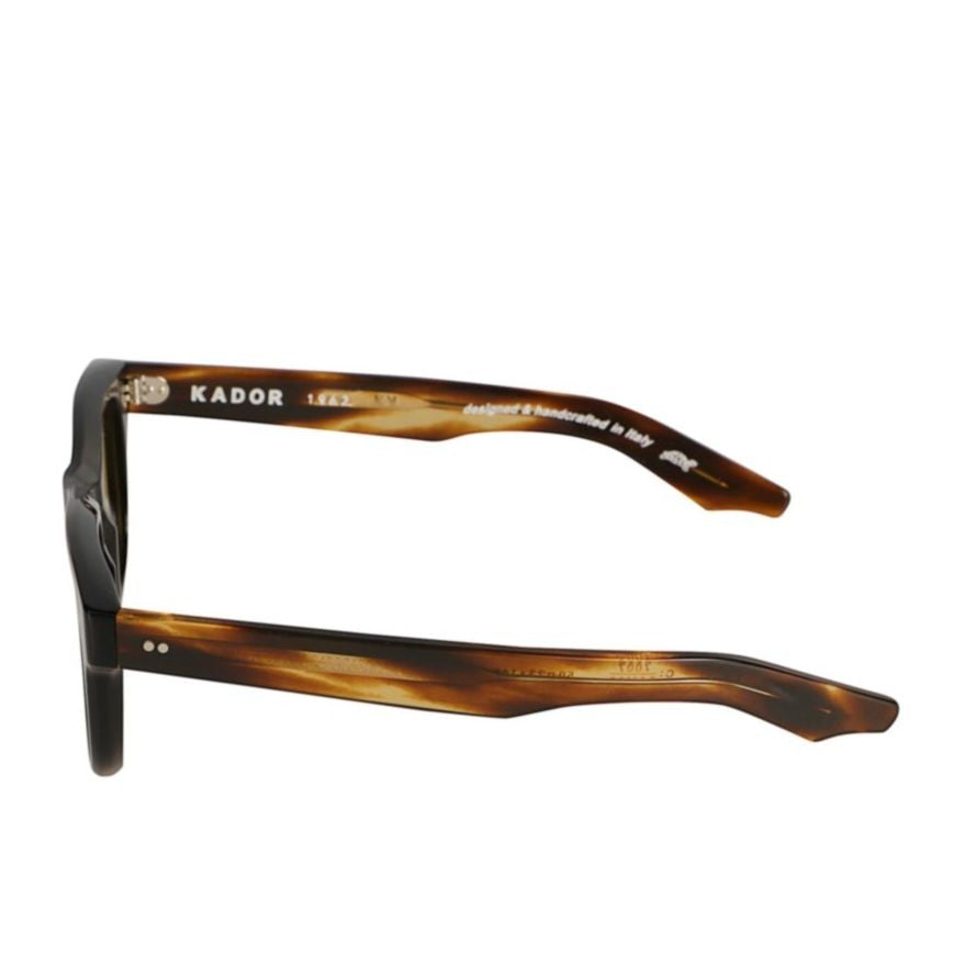 Kador Voyager 23 Square Frame Sunglasses With Tortoiseshell Arms