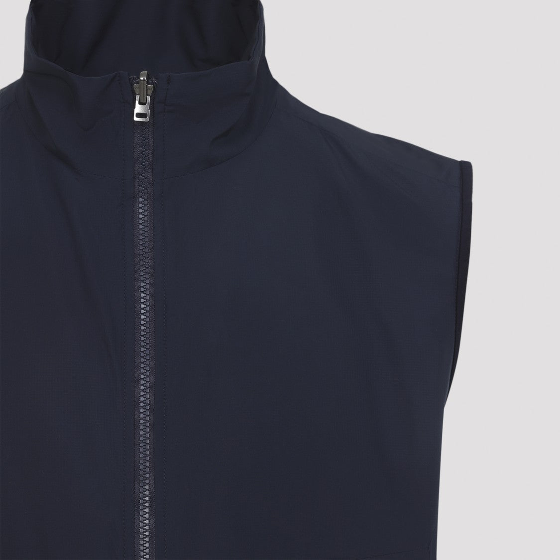 Sease Reversible Navy Blue Virgin Wool Vest