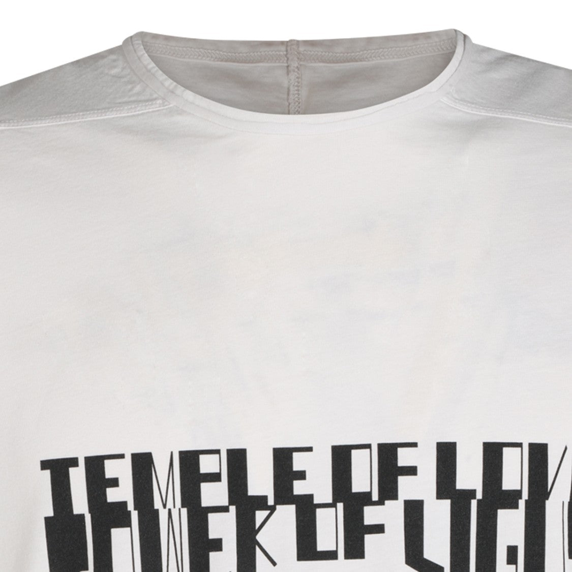 Drkshdw By Rick Owens Graphic Text Crew Neck T-Shirt