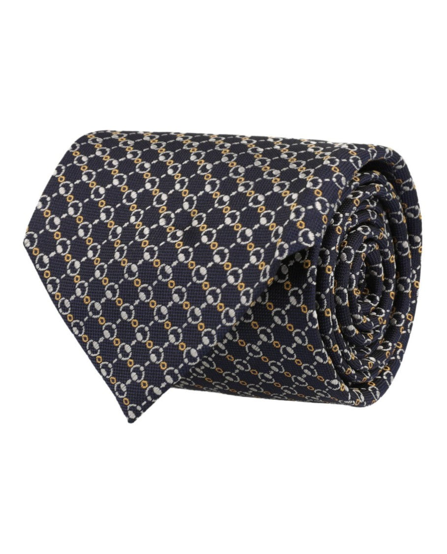 Gucci Horsebit Silk Jacquard Tie
