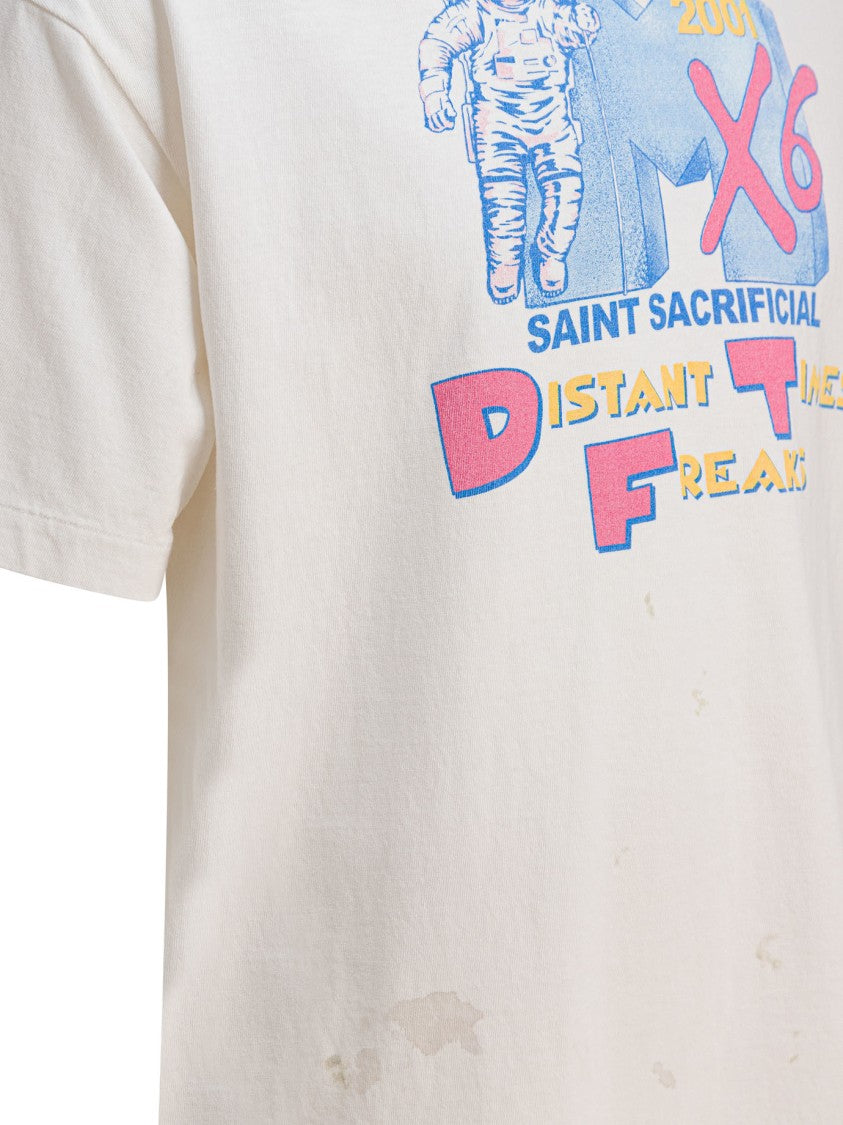 Saint Mxxxxxx Graphic Print Cotton T-Shirt