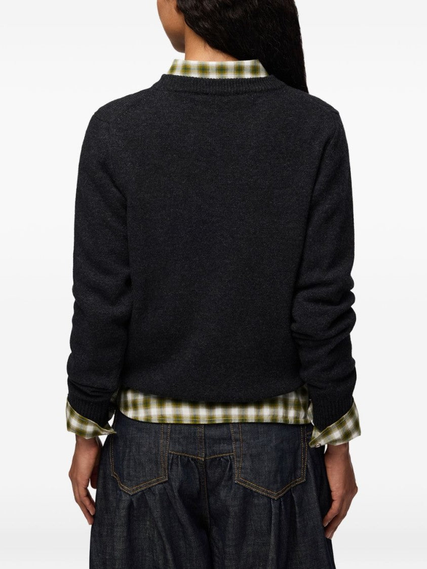 Ganni Graphic Bear Forest Knit Sweater