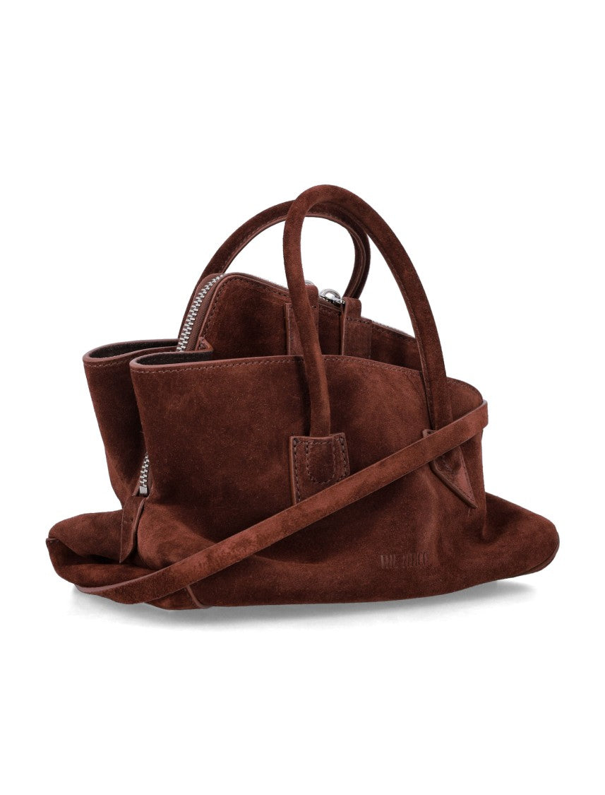 The Attico La Passeggiata Mini Suede Handbag