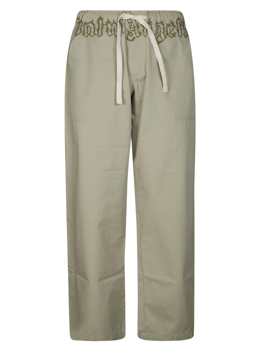 Palm Angels Loose-Fitting Pants With Logo Detail