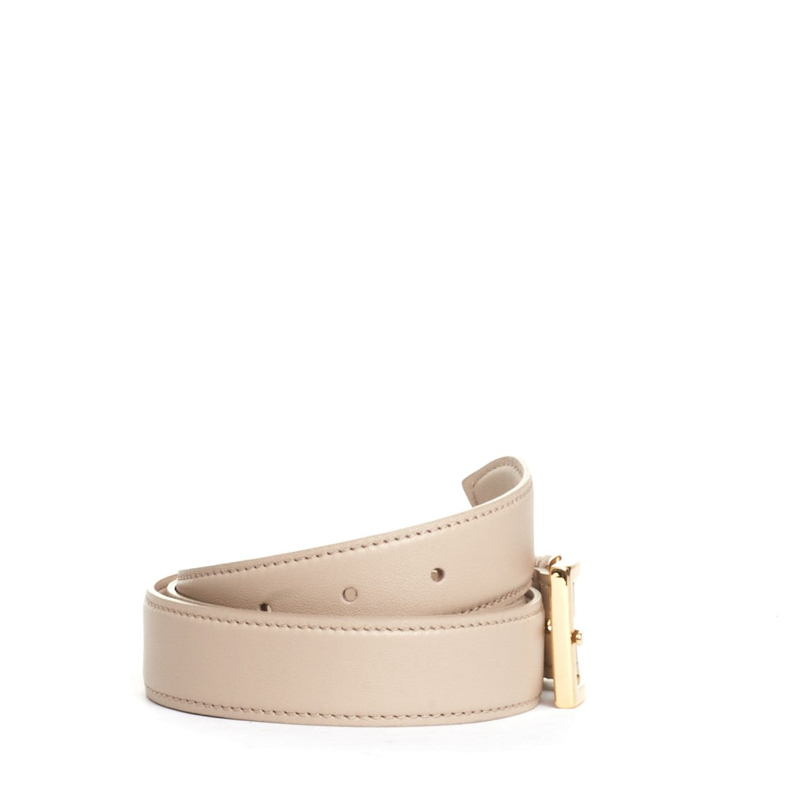 Orciani Ivory Leather Belt