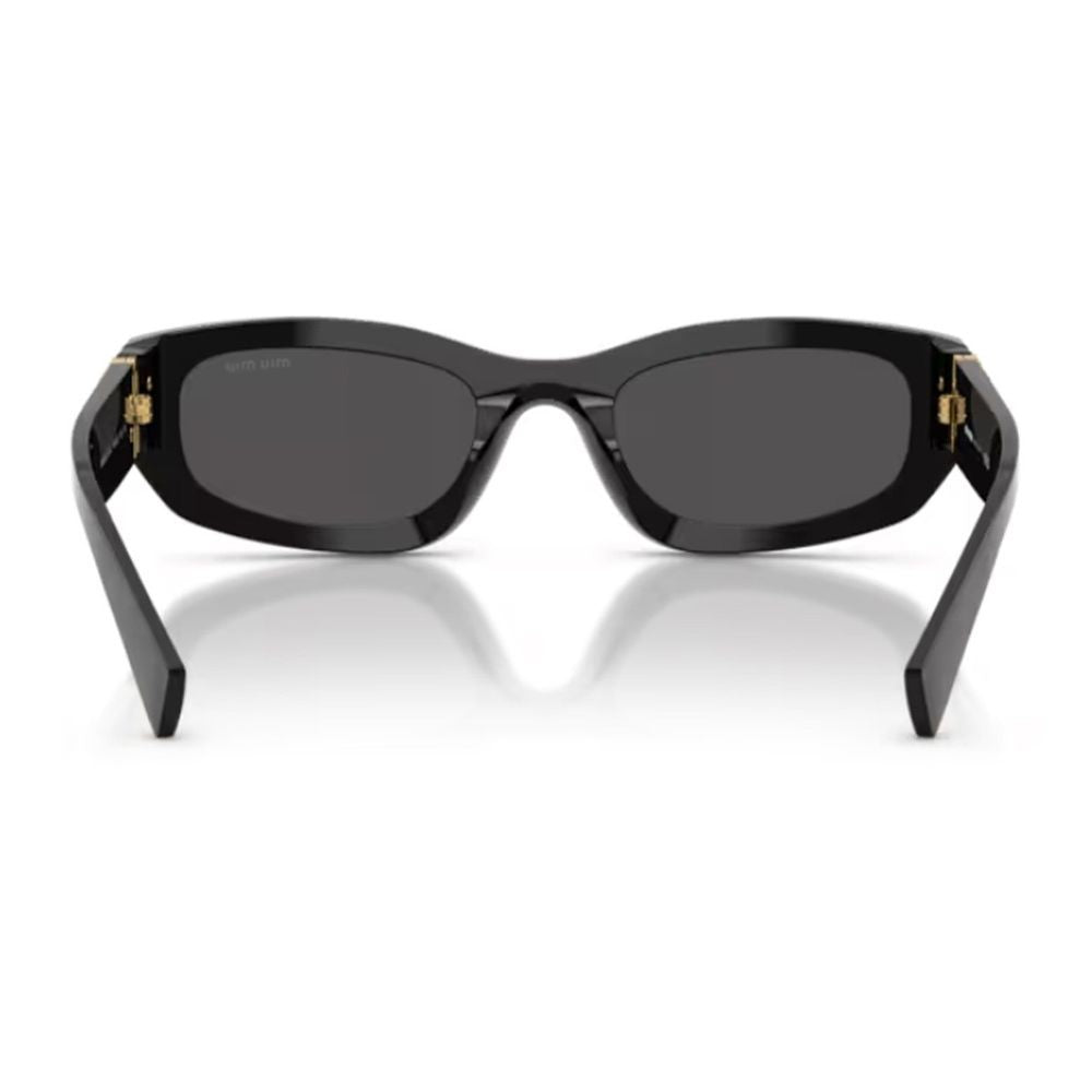 Miu Miu 0Mu B04s Miu Glimpse Rectangular Matte Black Acetate Sunglasses