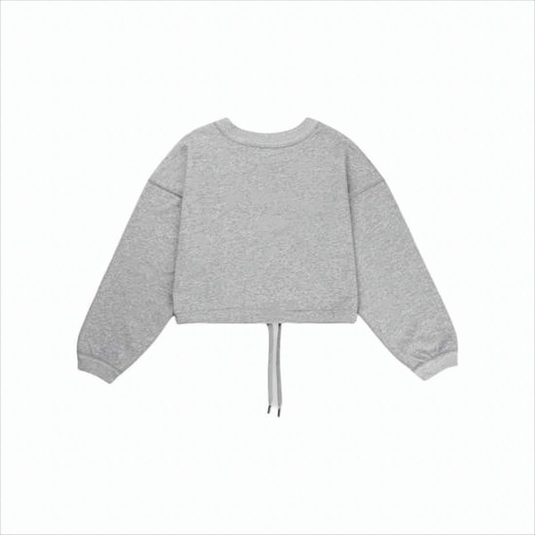 Isabel Marant Cropped Long-Sleeve Sweatshirt With Drawstring Hem